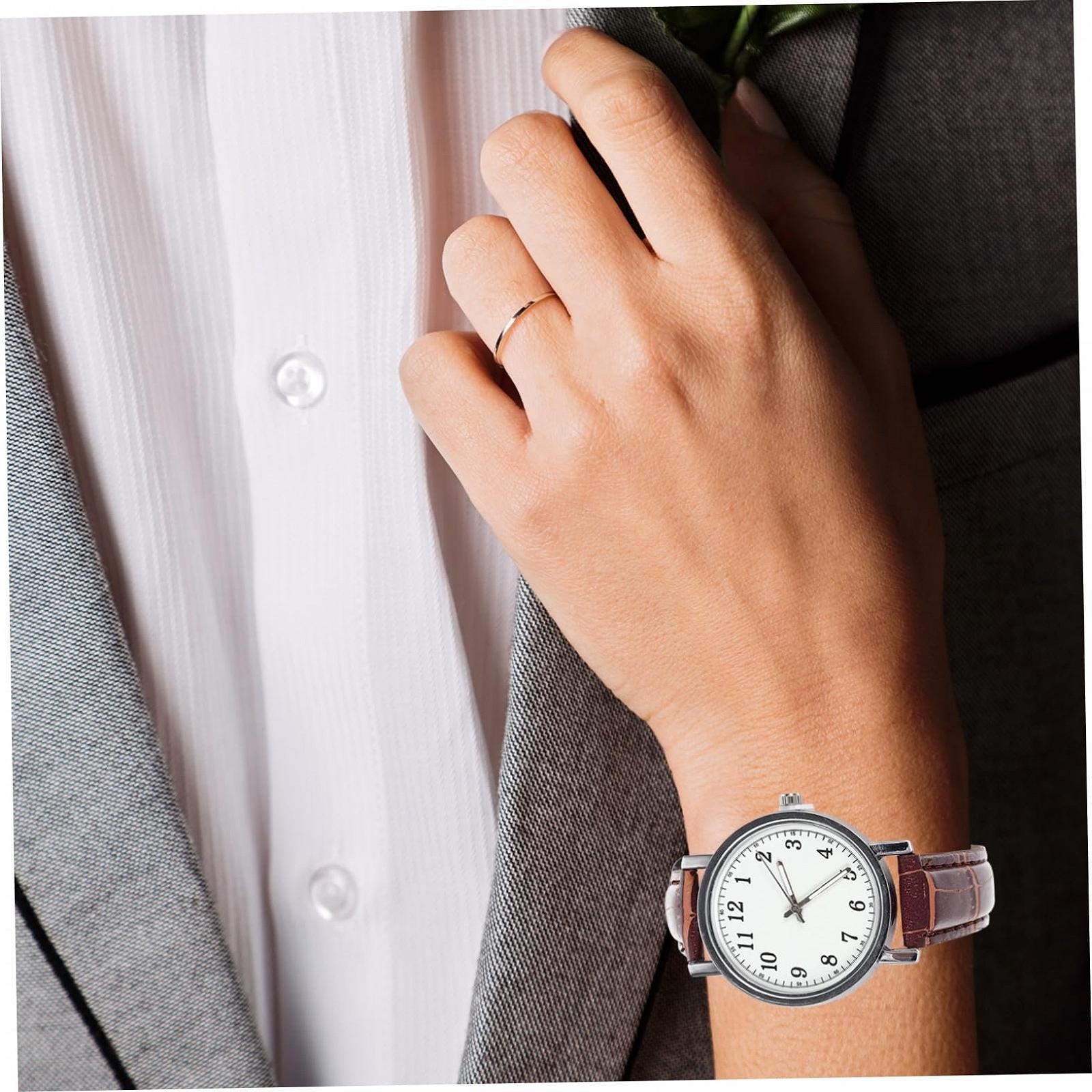 Аналоговые Женские Часы PartyKindom Коричневый Ремешок, фото №6