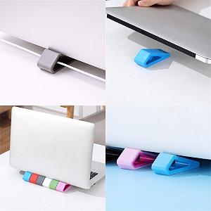 Портативная Подставка для Ноутбука Планшета Нескользящие Силиконовые ObliquPad Портативные Наклонные Ножки для Ноутбука synthetic.ua - Фото 1