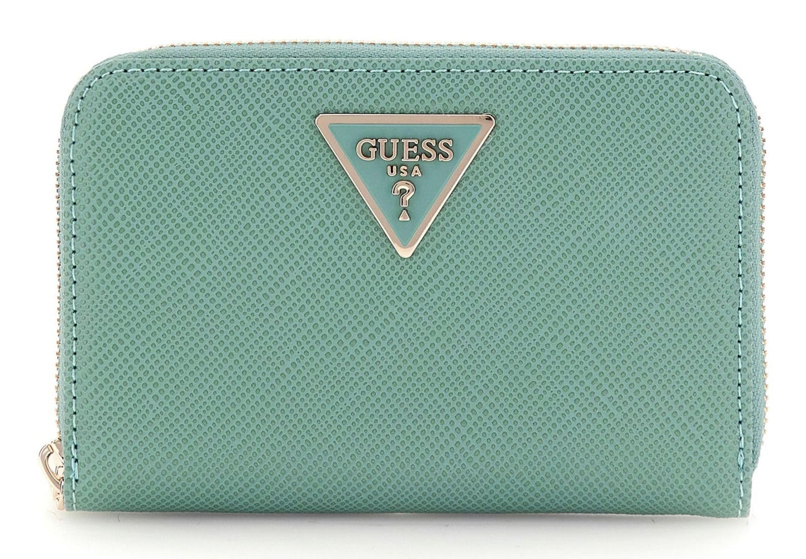 Гаманець GUESS Laurel SLG Medium Zip Around Teal, бірюзовий, фото №1