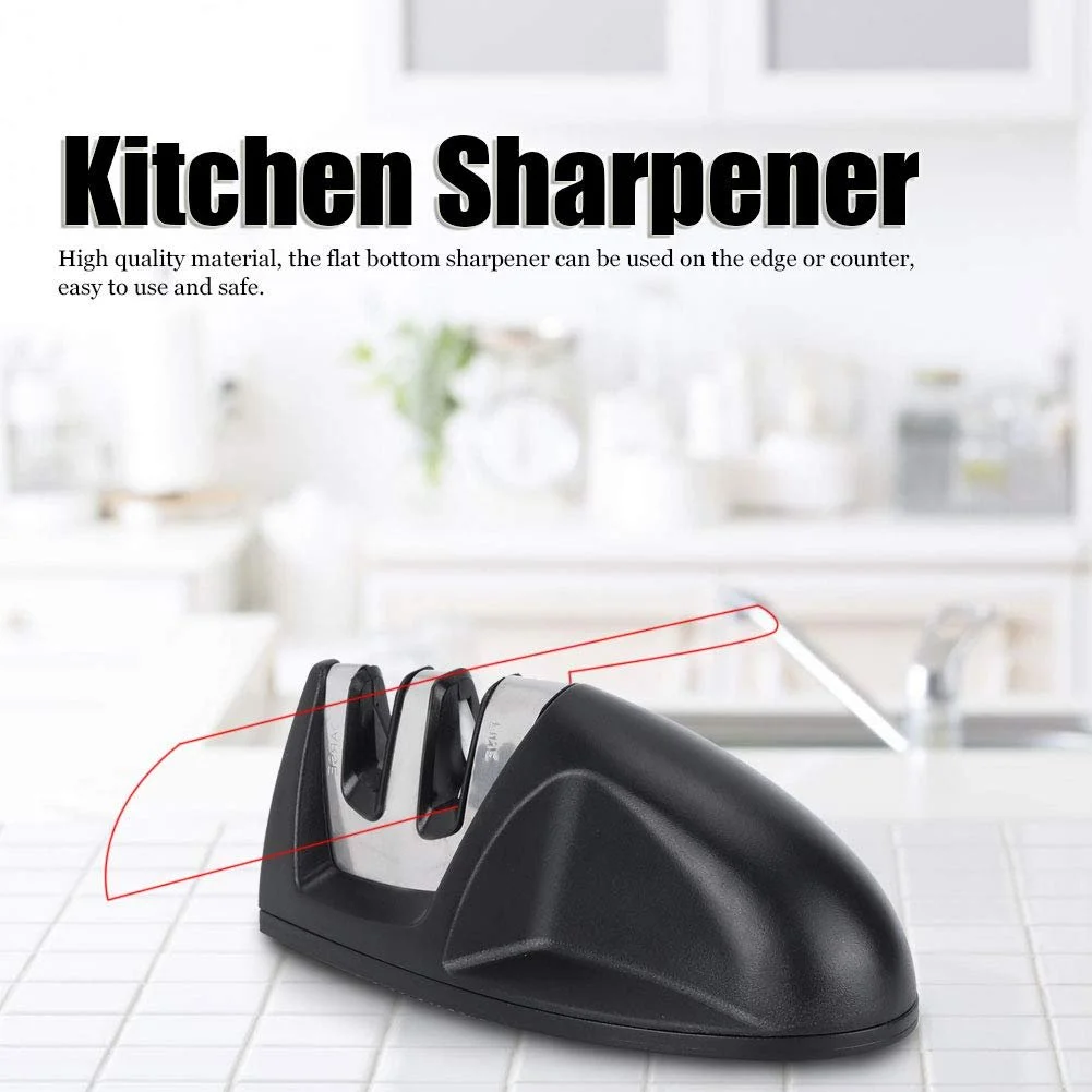 Точилка для ножів 2 шт. 2-ступенева багатофункціональна з нековзною основою Black, фото №2 Точилка для ножів 2 шт. 2-ступенева багатофункціональна з нековзною основою Black, фото №2