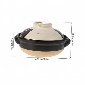 Горшок керамический японский с крышкой термостойкий synthetic.ua - Фото 1