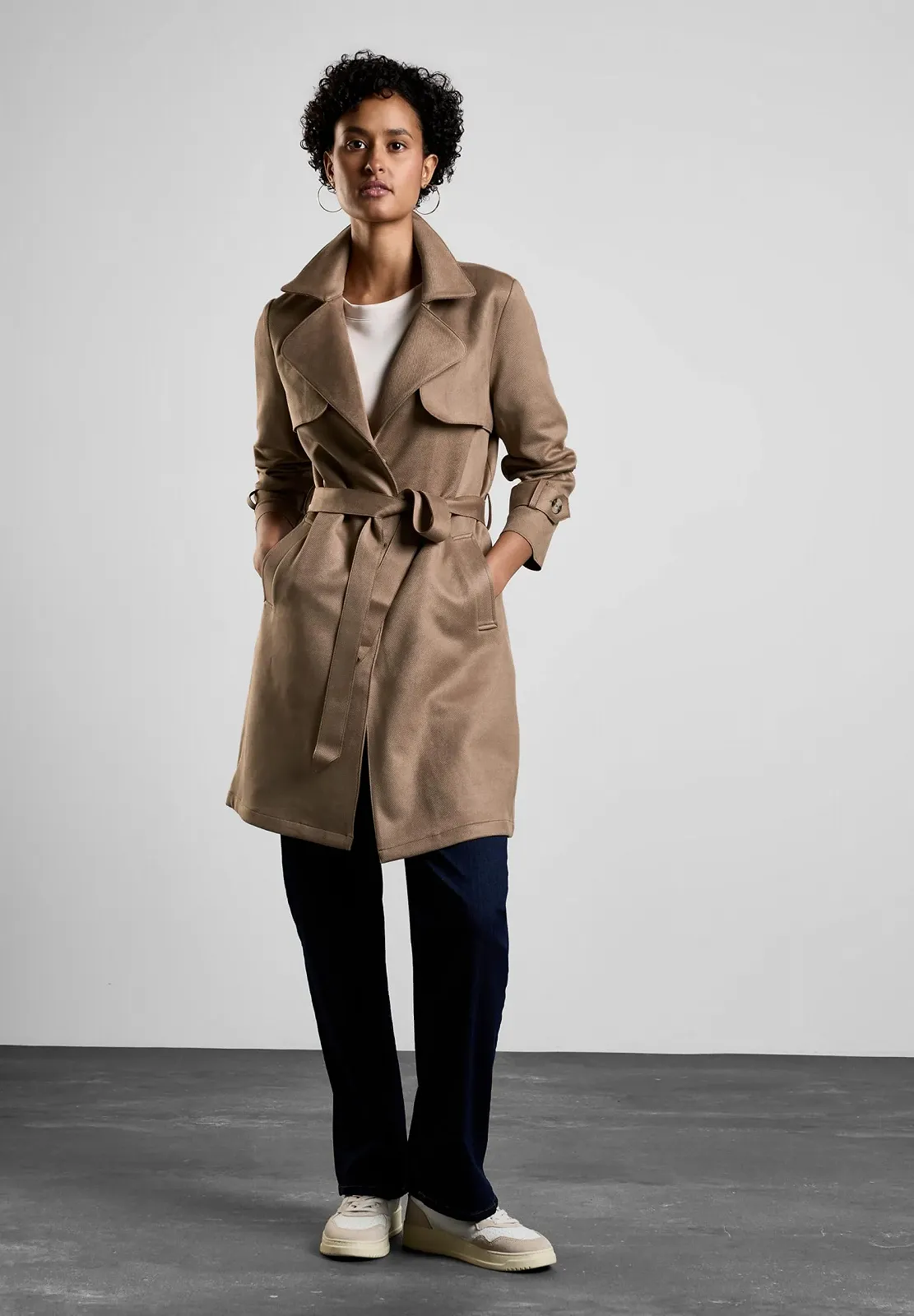 Тренч Street One Velour Look Жіночий, фото №5 Тренч Street One Velour Look Жіночий, фото №5