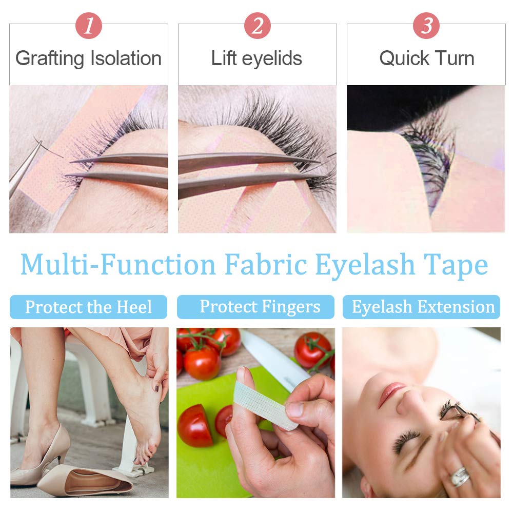 Стрічка EBANKU Eyelash Extensions 0.5 дюйма x 10 ярдів блакитний, фото №6