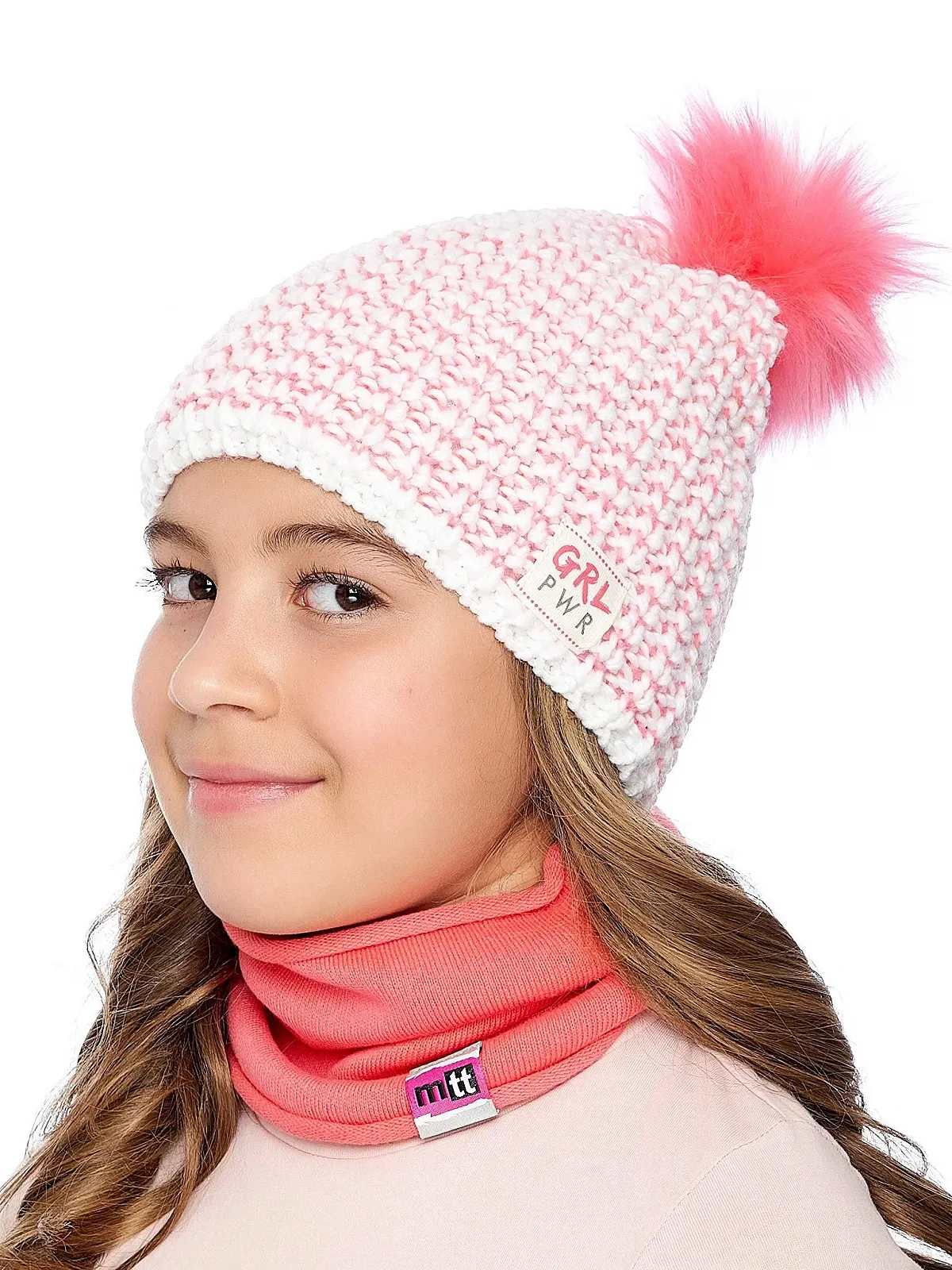 Шапка Дитяча Marhatter GRL Power Зимова В'язана, фото №3 Шапка Дитяча Marhatter GRL Power Зимова В'язана, фото №3