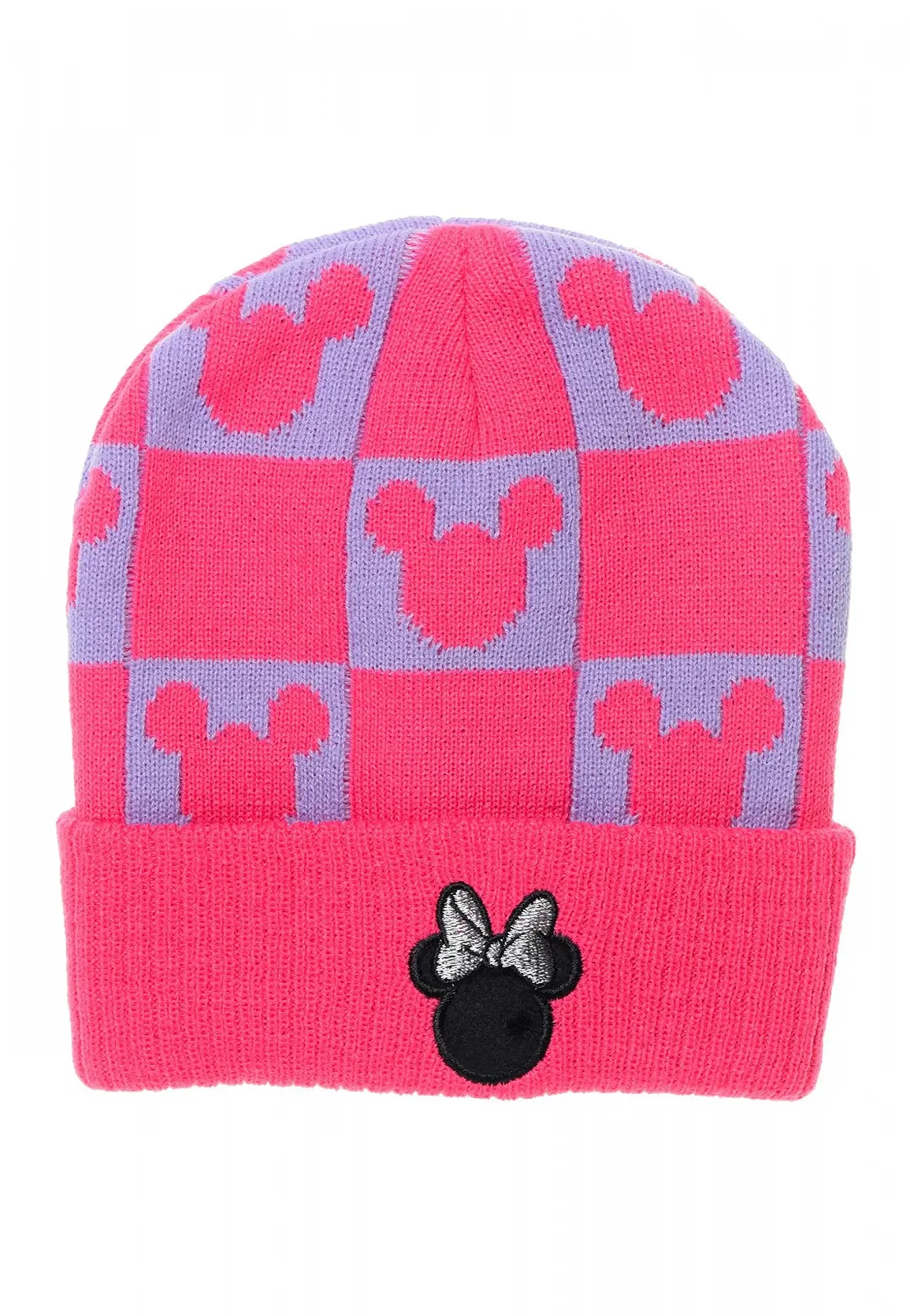 Шапка дитяча Minnie Mouse Зимова Вязана, рожева, фото №1
