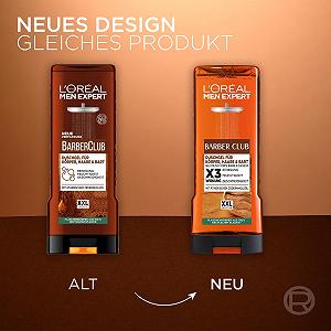Гель для душа L'Oréal Men Expert Barber Club XXL для тела, волос и бороды 400 мл цена на synthetic.ua - Фото 1 Гель для душа L'Oréal Men Expert Barber Club XXL для тела, волос и бороды 400 мл synthetic.ua - Фото 1