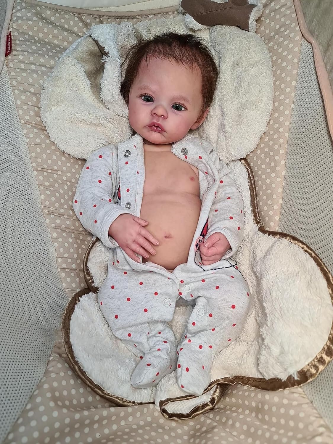 Лялька Zero pam Reborn Baby 45 см Повносиліконова Лялька Немовля Дівчинка з Блакитними Очима, фото №1