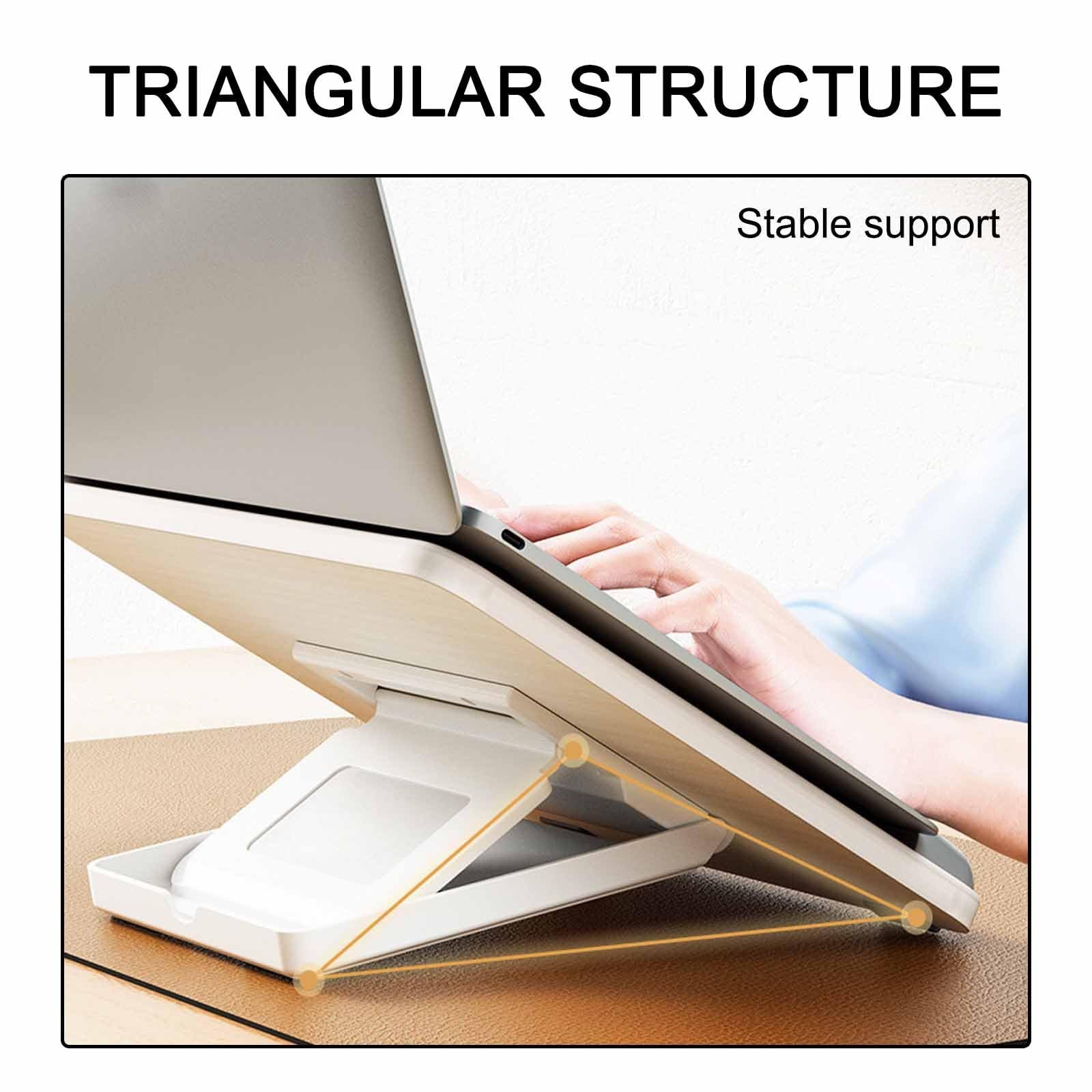 Регульована підставка для ноутбука, складна з еластичними бічними затискачами, багатоцільова складна, фото №6 Регульована підставка для ноутбука, складна з еластичними бічними затискачами, багатоцільова складна, фото №6