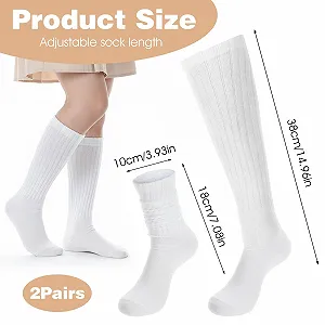 Шкарпетки KALIONE Slouch для жінок, 2 пари, високі до колін, розмір 35-40 synthetic.ua - Фото 1