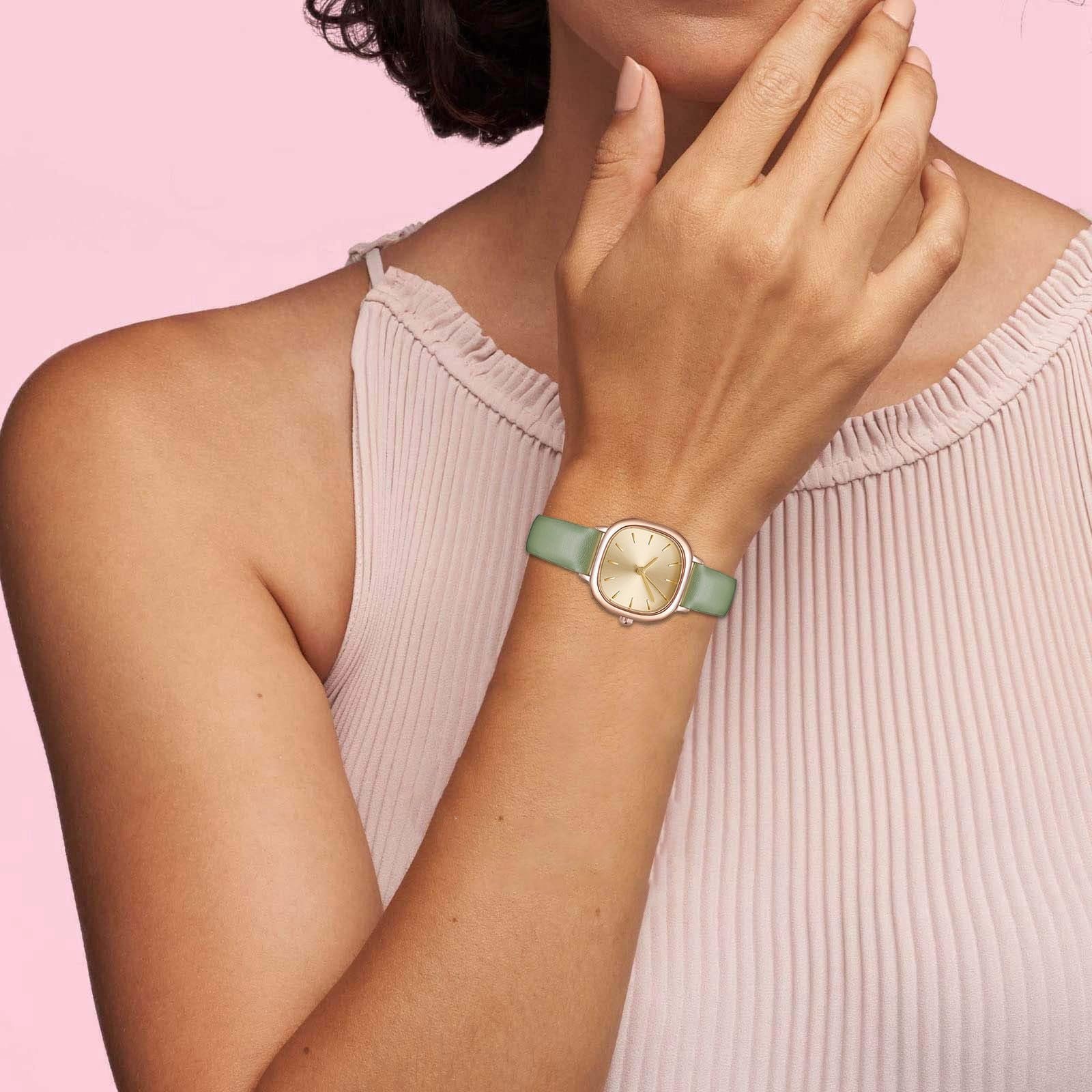 Женские часы Generisch Модные женские часы, красивые и компактные, повседневные и стильные, элегантные женские часы, кожаный ремешок, аналоговый кварц, фото №4 Женские часы Generisch Модные женские часы, красивые и компактные, повседневные и стильные, элегантные женские часы, кожаный ремешок, аналоговый кварц, фото №4