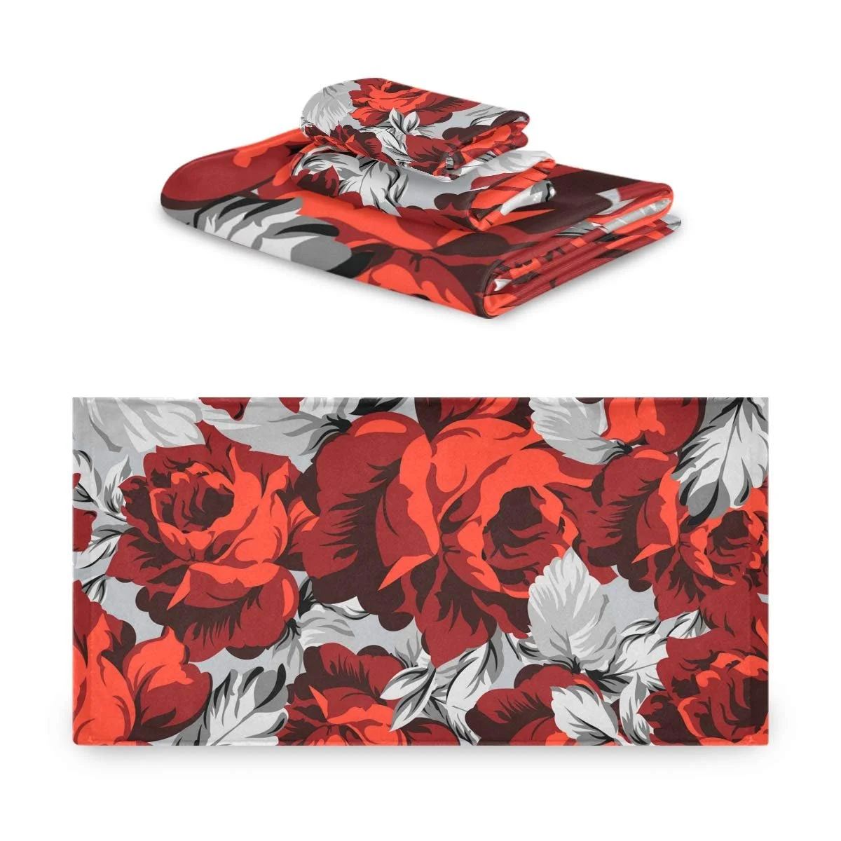 Набор полотенец MNSRUU Rosen (банное, для рук и салфетка) впитывающий, фото №1