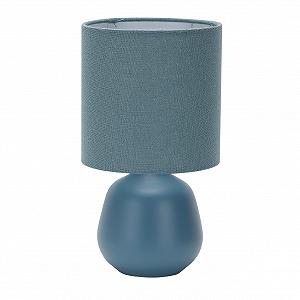 Настільна лампа Luxus Amsterdam E14 керамічна синя - Фото 1