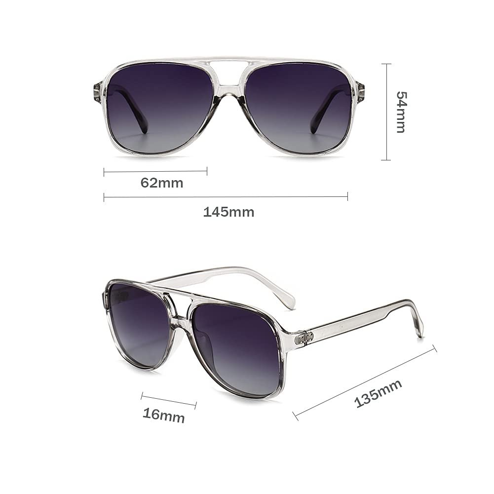 Сонцезахисні окуляри Класичні вінтажні eiTurlutz для чоловіків і жінок, UV400 захист, фото №3