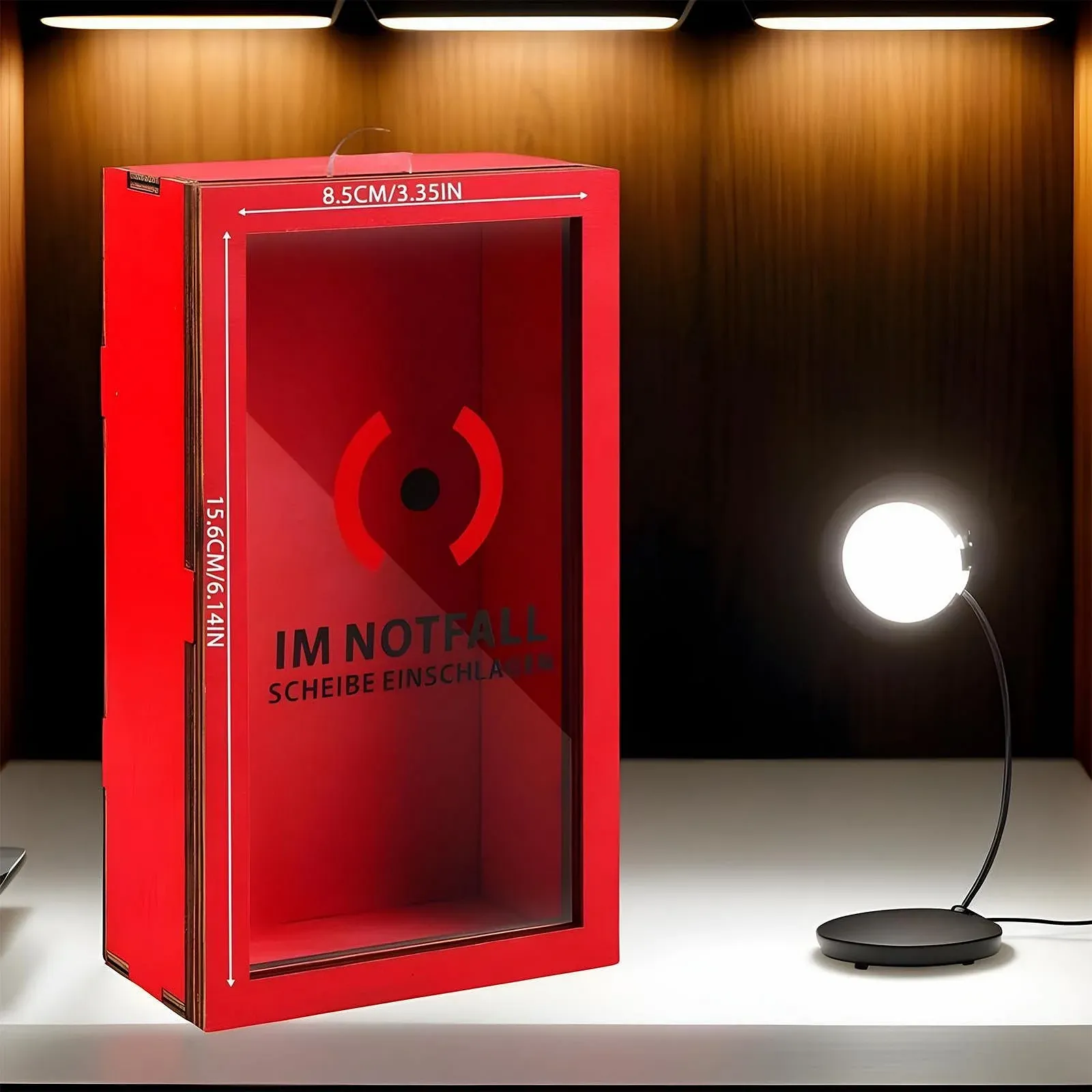 Скарбничка Прозора Червона Матове покриття, фото №9