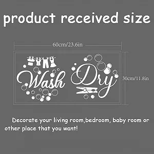 Наклейка на стіну SUPERDANT WASH and DRY вінілова 60 x 30 см synthetic.ua - Фото 1