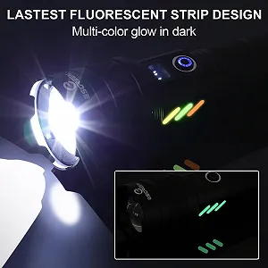 LED Ліхтар ESGREEN ED0330 1000000 Люмен, USB C Перезаряджуваний, Тактичний, Зум, 5 Режимів synthetic.ua - Фото 1