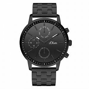 Женские часы s.Oliver Аналоговый Кварц Нержавеющая сталь черный - Фото 1
