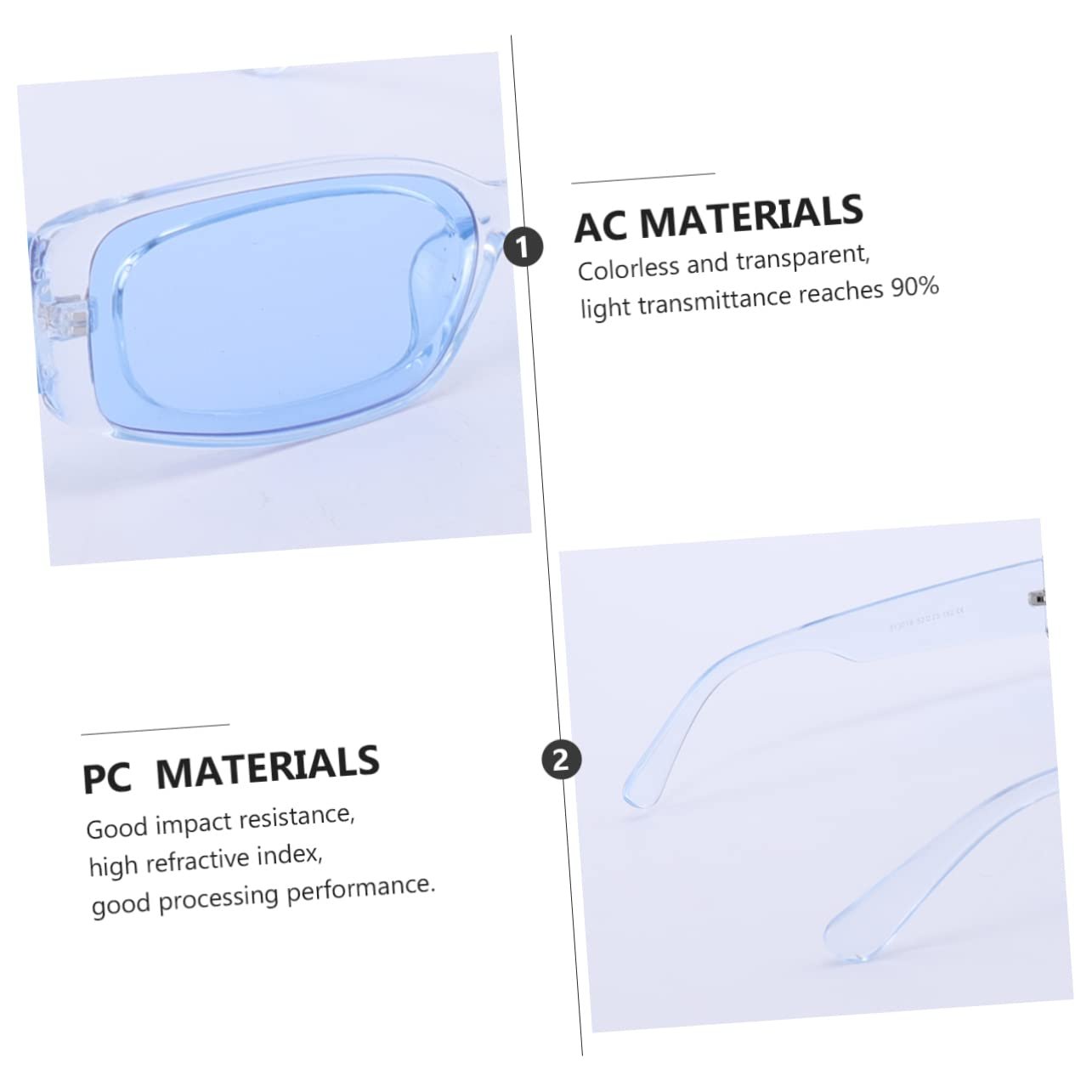 PACKOVE 3 шт Стильні жіночі сонцезахисні окуляри, фото №8