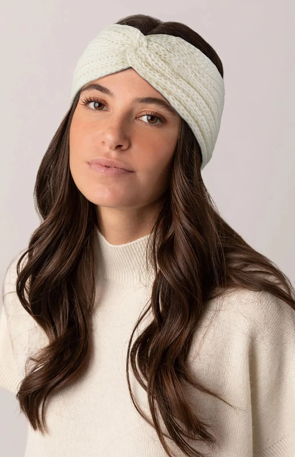 Набір із зимових пов'язок на голову для жінок, широкі в'язані, фото №3 Набір із зимових пов'язок на голову для жінок, широкі в'язані, фото №3