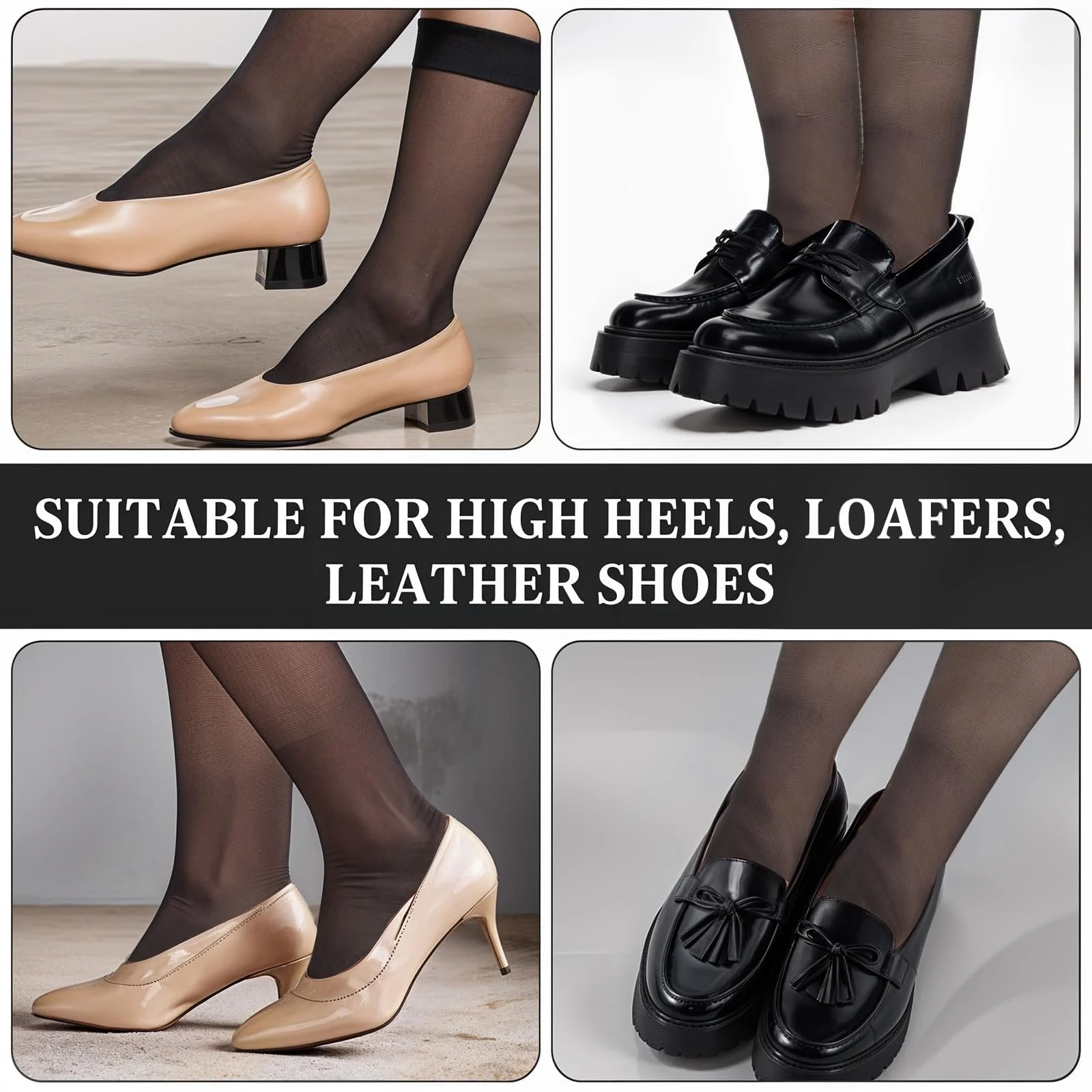 Жіночі панчохи 6 пар 15 Denier Дихаючі нейлонові панчохи для жінок, фото №6