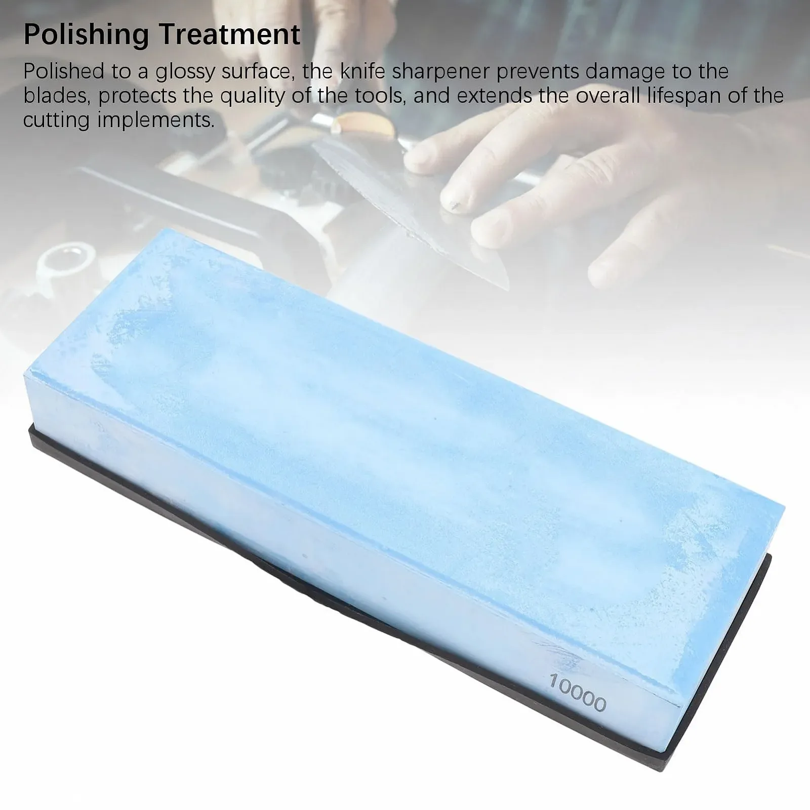 Точильный камень 10000 Grit Алюминиевый оксид с антискользящим основанием, фото №8