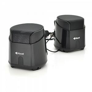 Колонки 2.0 Kisonli K500 для ПК і ноутбука USB 3.5mm, 2x3.5W, 20Hz 20KHz Black BOX Q50 - Фото 1