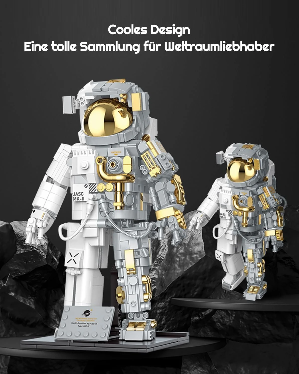 Конструктор Космонавт Barweer, модель космонавта, декор для дома, коллекционный, подарок для взрослых мальчиков, технологические строительные блоки, строительная игрушка (804 детали), фото №5