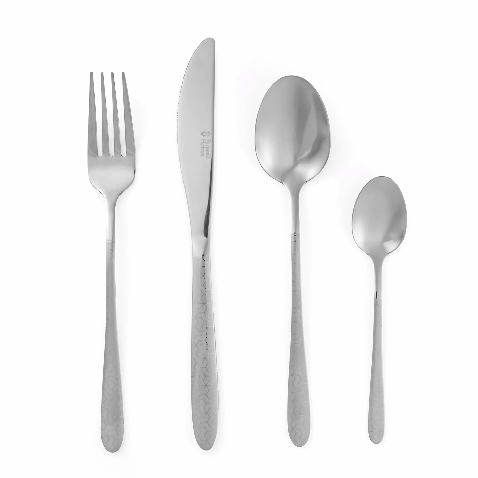 Набор столовых приборов Russell Hobbs Rhombus RH01519EU, 16 предметов, нержавеющая сталь, серебристый, фото №1