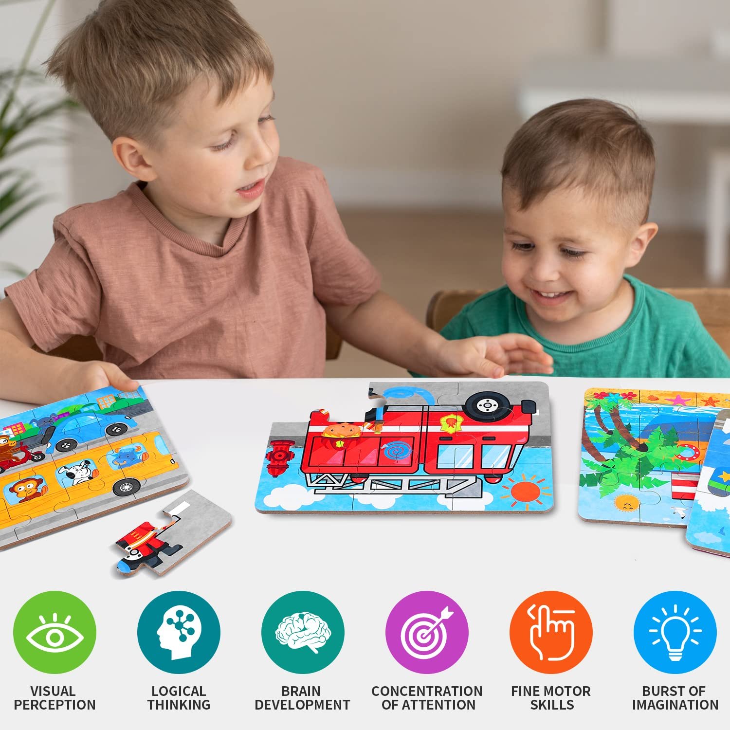 Деревянный пазл 64 элемента Машина в металлической коробке, фото №6 Деревянный пазл 64 элемента Машина в металлической коробке, фото №6