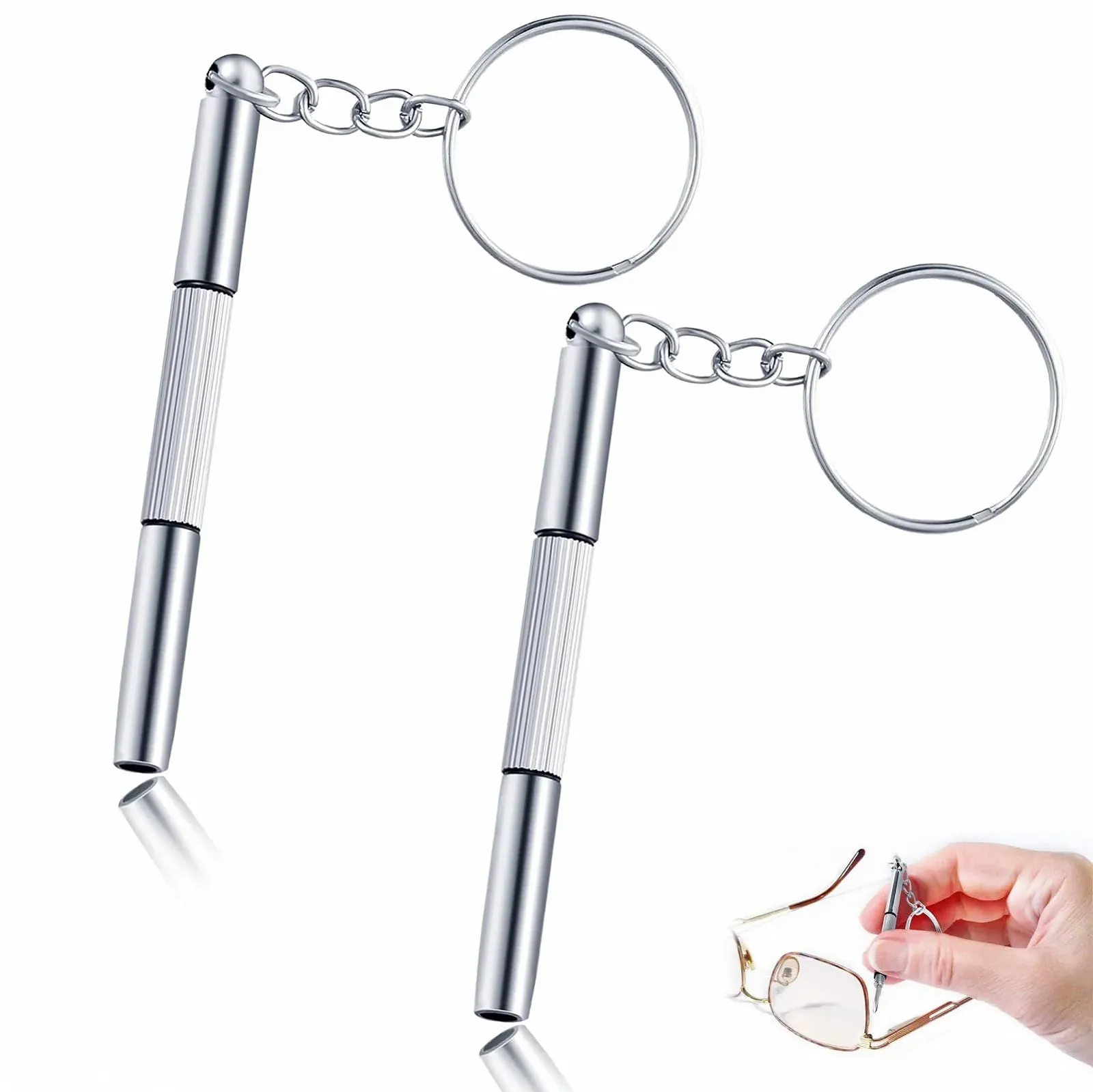 Набір Mini Інструменти Викрутка Брелок 3 в 1 Нержавіюча сталь, фото №1