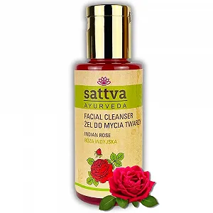Гель для умывания Sattva Indian Rose Увлажняющий Мягкий гель для умывания лица для мужчин и женщин, без SLES и парабенов Увлажняющее средство для умывания лица 100 мл - Фото 1