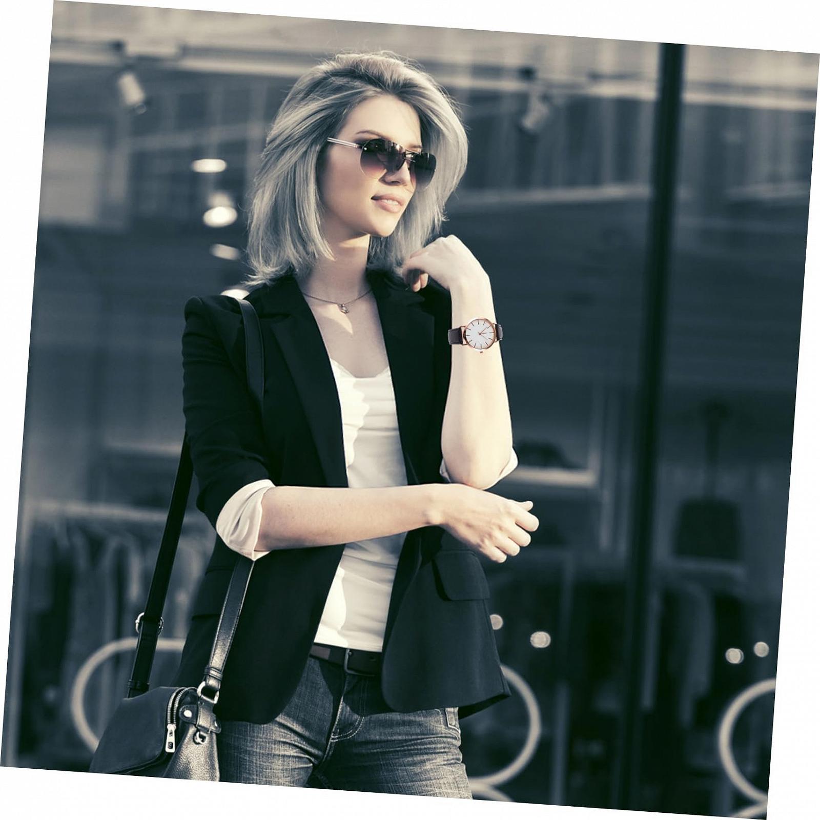 Женские часы OATIPHO Кварцевые С ПУ кожаным ремешком Водонепроницаемые, фото №6 Женские часы OATIPHO Кварцевые С ПУ кожаным ремешком Водонепроницаемые, фото №6