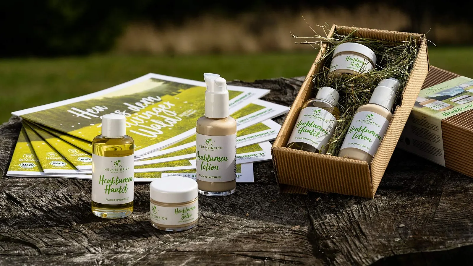 Набір натуральної косметики Hay Flower 3 предмети - Олія для шкіри - Лосьйон - Мазь - для сухої шкіри, фото №3