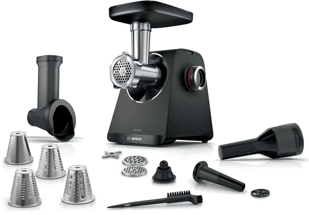 Мясорубка Bosch MultiPower Serie 4 MFWS440B 1900 W черная, фото №1 Мясорубка Bosch MultiPower Serie 4 MFWS440B 1900 W черная, фото №1