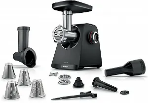 Мясорубка Bosch MultiPower Serie 4 MFWS440B 1900 W черная - Фото 1