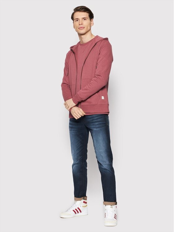 Світшот Jack&Jones JJEBASIC SWEAT ZIP HOOD NOOS 12181901 XXL Hawthorn Rose, фото №3