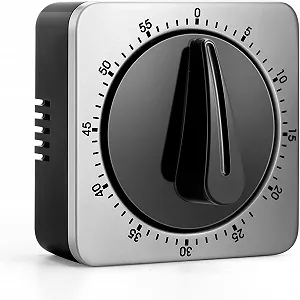 Купить Таймер кухонный Mechanical Stainless Steel Magnetic Back Countdown Reminder - Фото 1 Таймер кухонный Mechanical Stainless Steel Magnetic Back Countdown Reminder - Фото 1