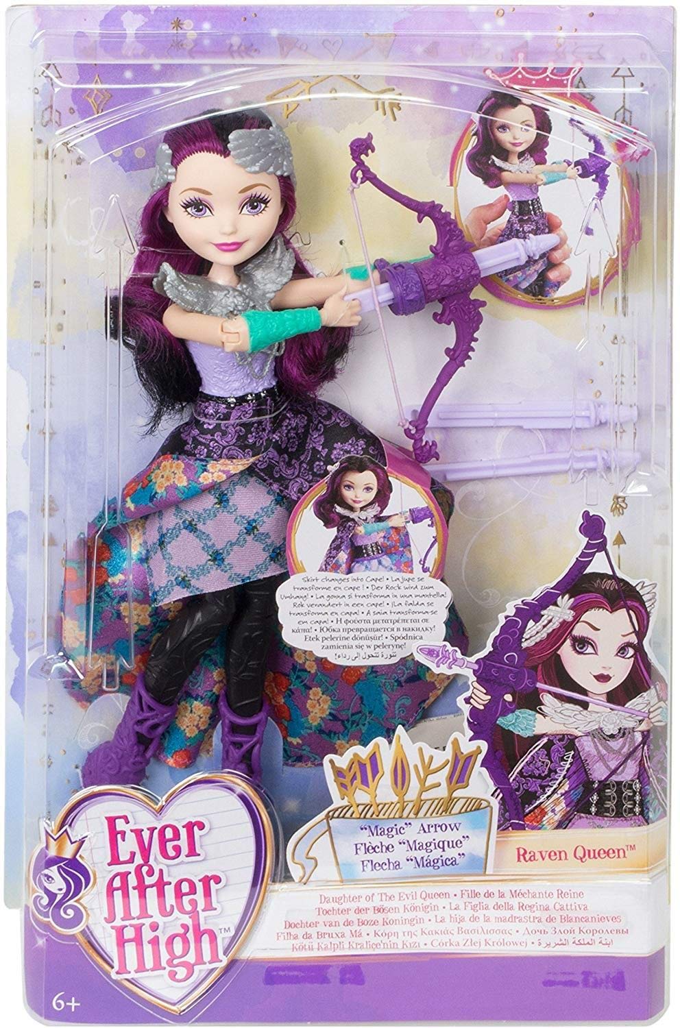 Кукла Mattel Ever After High DVJ21 Pfeil und Bogen Raven Queen, фото №1