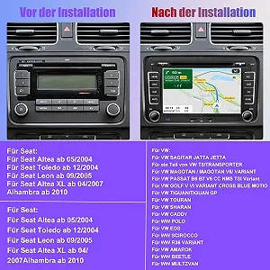 Штатна автомагнітола SEMAITU для VW Golf 5 6 Polo Passat Tiguan / 7" / Сенсорна / Apple CarPlay / Android Auto / Bluetooth / GPS / USB / AUX / SD slot / CD / DVD ціна на synthetic.ua - Фото 1 Штатна автомагнітола SEMAITU для VW Golf 5 6 Polo Passat Tiguan / 7" / Сенсорна / Apple CarPlay / Android Auto / Bluetooth / GPS / USB / AUX / SD slot / CD / DVD synthetic.ua - Фото 1