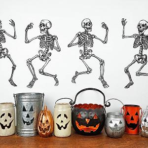 Наклейка на стіну COVPAW WSKELLET4 Skeleton Halloween - Фото 1