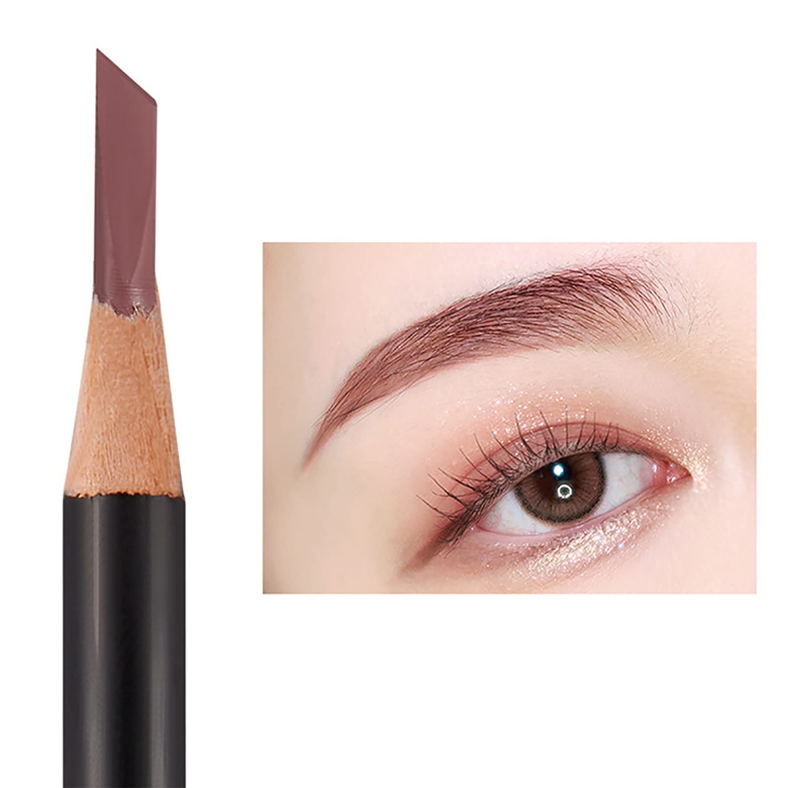 Олівець для брів Delivers Hard Водостійкий стійкий олівець 4 точки брови (C, Один розмір), фото №7