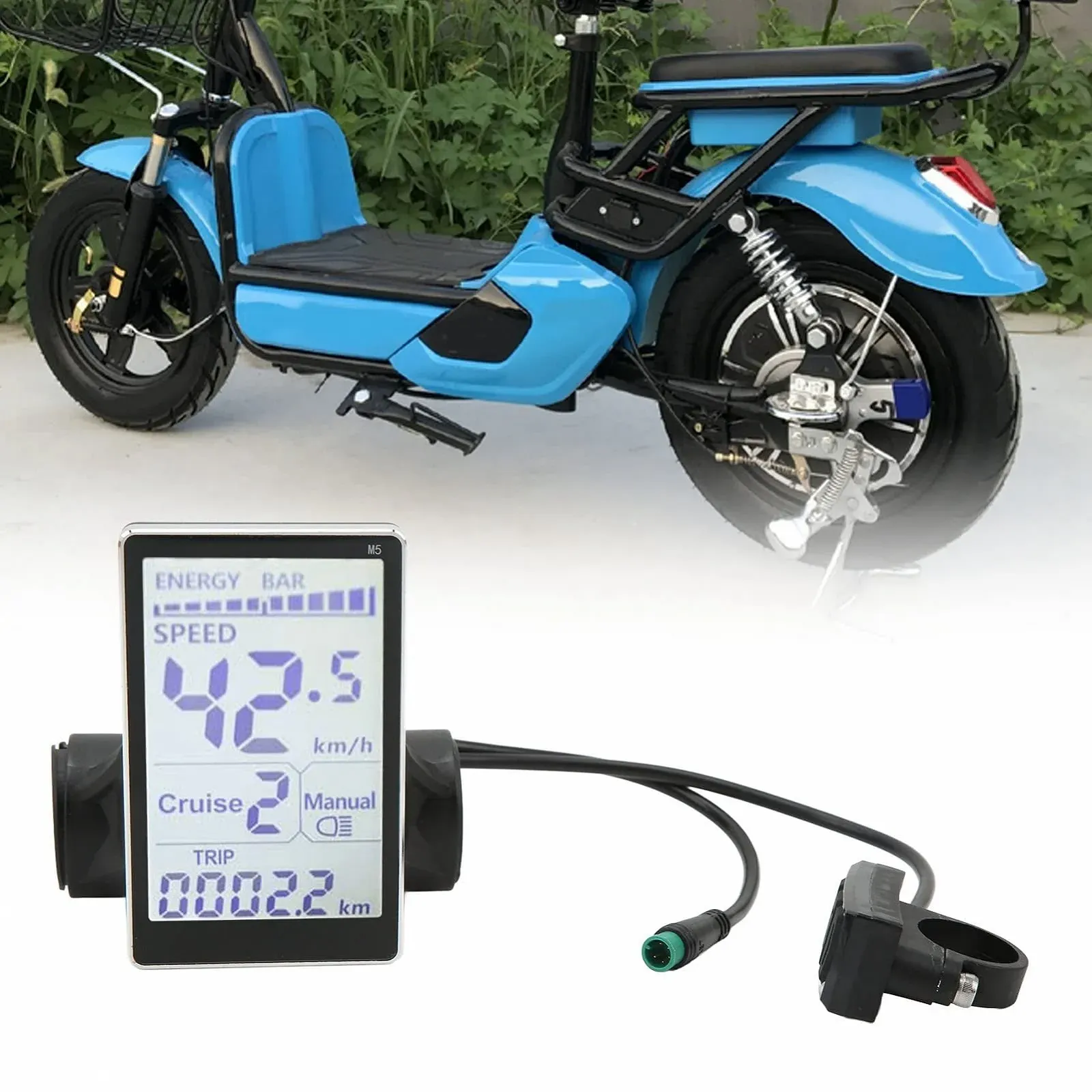 LCD дисплей KUIDAMOS M5 5-Pin 24V/36V/48V/60V водонепроницаемый, фото №4
