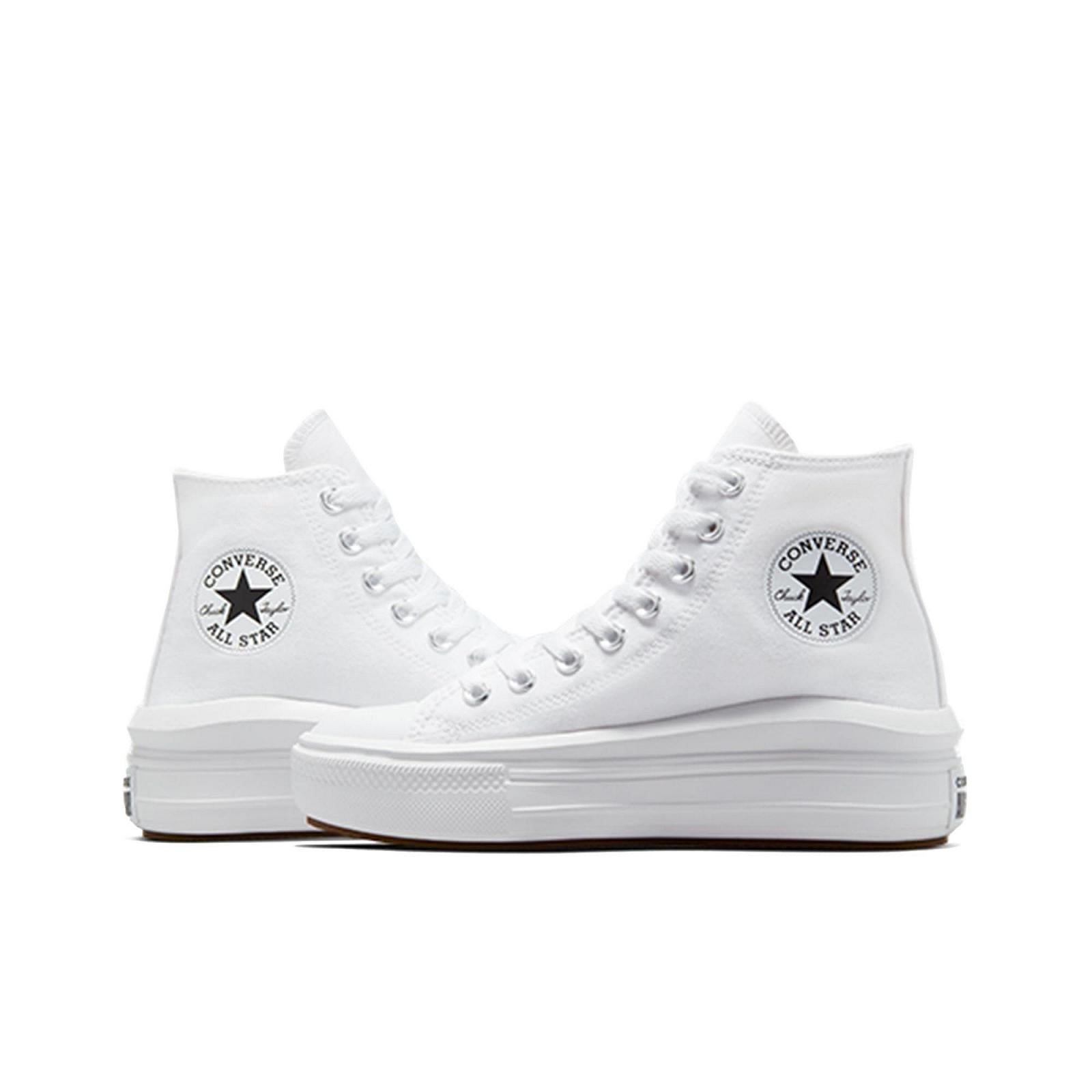 Кеды Converse Move Platform Hi Женские Черный/Белый, фото №6