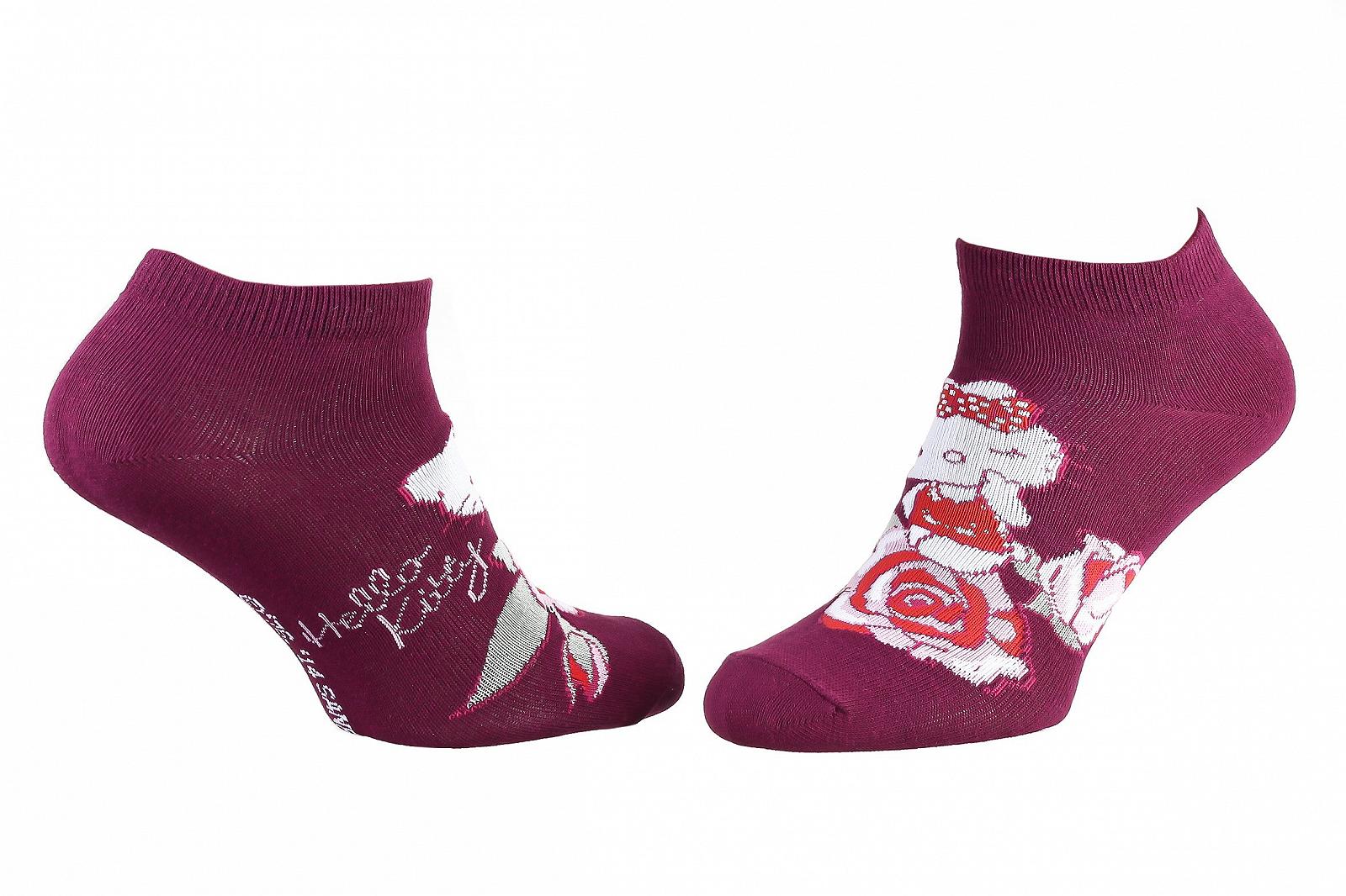 Шкарпетки HELLO KITTY HK + ROSE Бордовий 35 - 41, фото №1