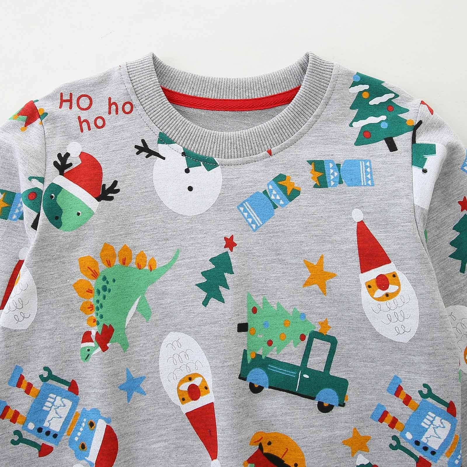 Рождественский джемпер Generisch для мальчиков, детский свитшот, теплый, повседневный, рождественский джемпер для малышей, рождественский джемпер с круглым вырезом, хлопковые теплые топы для детей 1-7 лет, размер 92-125, фото №5 Рождественский джемпер Generisch для мальчиков, детский свитшот, теплый, повседневный, рождественский джемпер для малышей, рождественский джемпер с круглым вырезом, хлопковые теплые топы для детей 1-7 лет, размер 92-125, фото №5