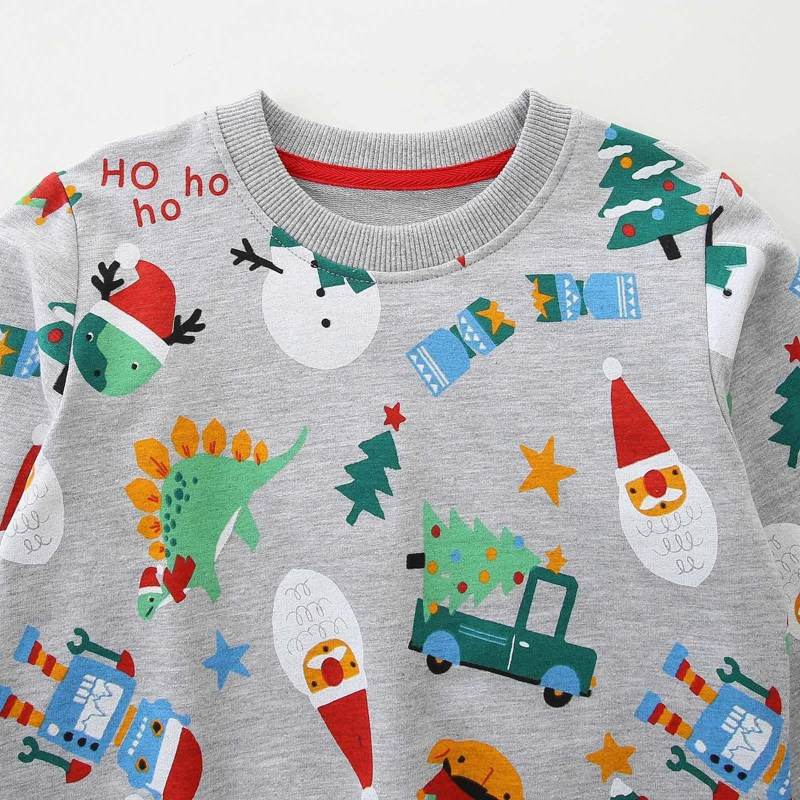 Дитячий різдвяний світшот з капюшоном, зимовий для дівчинки, фото №5