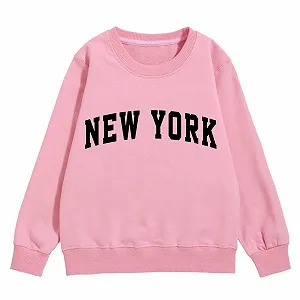 Джемпер Generisch с графическим принтом для девочки, круглый вырез горловины, длинные рукава, милый пуловер со спущенной линией плеча synthetic.ua - Фото 1