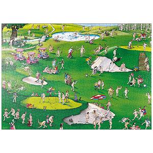 Пазл Heye Puzzle MyPuzzle Special Collection Cartoon Classics - Golfer's Paradise (Blachon) 1000 деталей - Фото 1