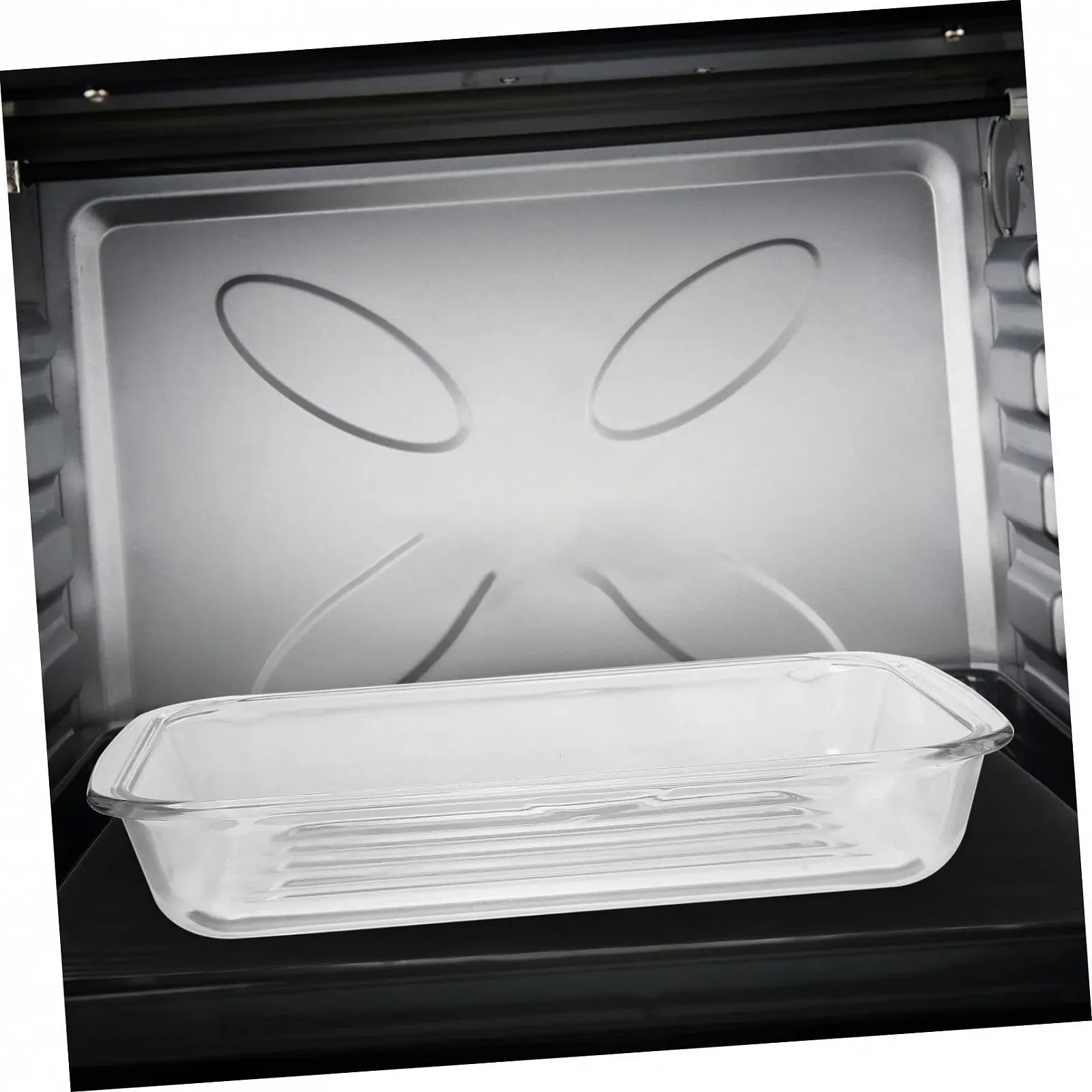 Стеклянная форма для запекания с двойными ручками термостойкая для посудомоечной машины, фото №8