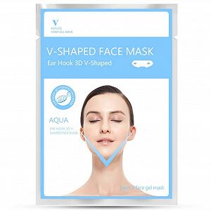 V-образная маска для похудения лица Ofanyia, для уменьшения двойного подбородка, контурная, для упругости кожи, компактная V-образная гелевая маска для лица, 10 штук - Фото 1